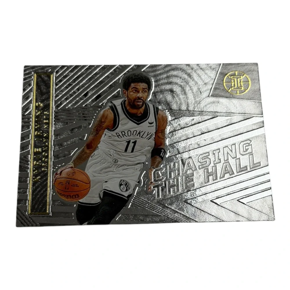 2021-22 Panini Illusions Kyrie Irving Chasing the Hall Insert Card 8 Nets NBA